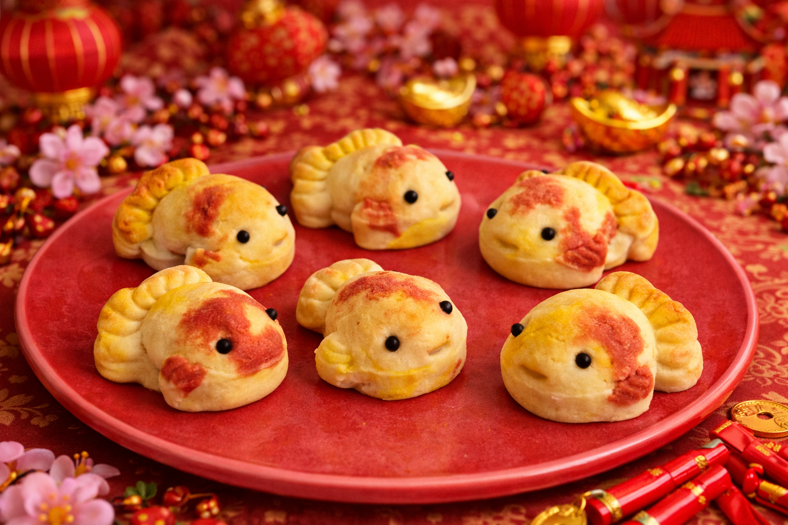 年年有余凤梨酥 (Prosperity Fish)