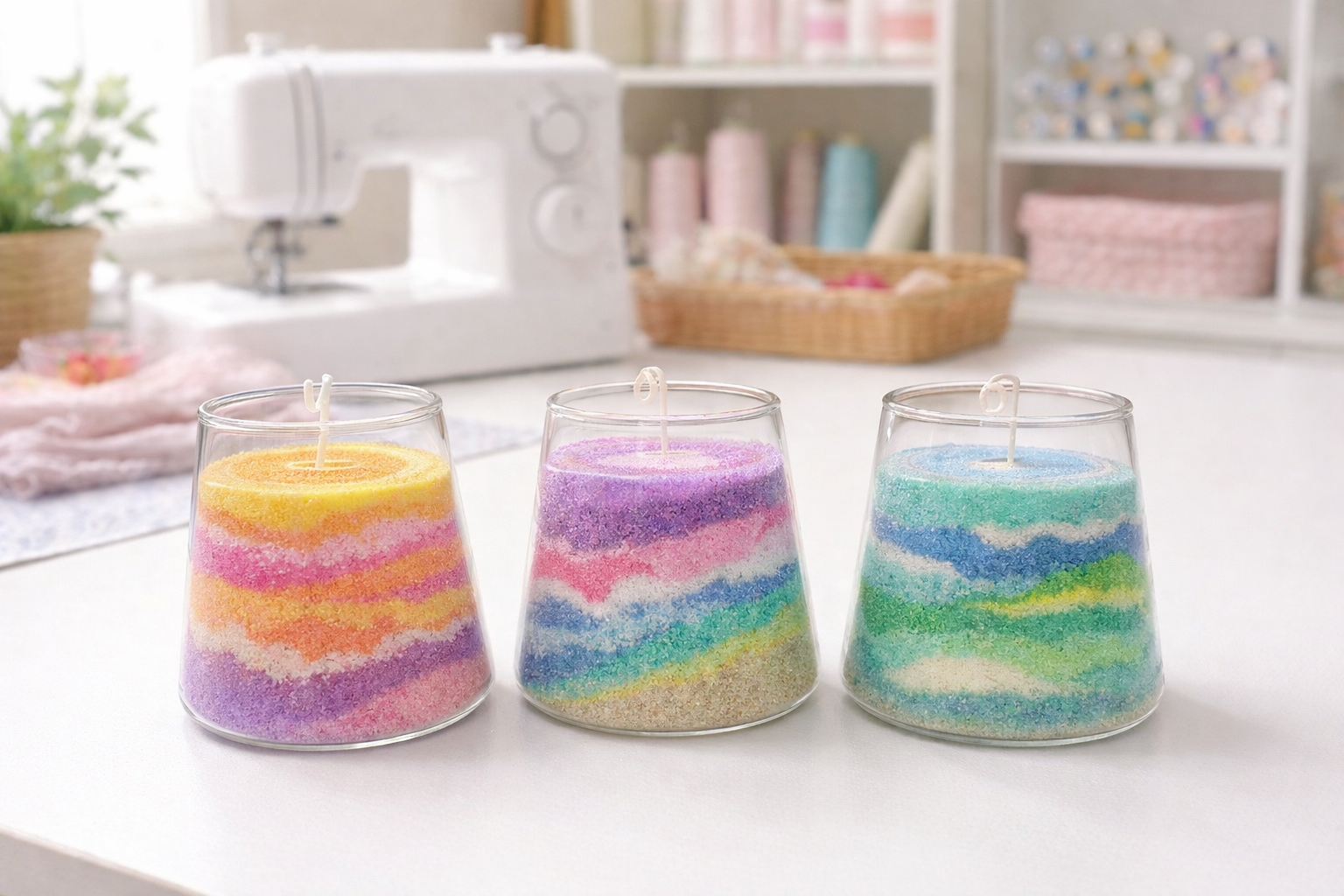 Layer & Light Sand Candle Party